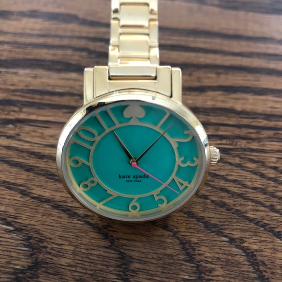 Kate Spade Gold and Green “Live Colorfully”watch - Picture 2 of 5